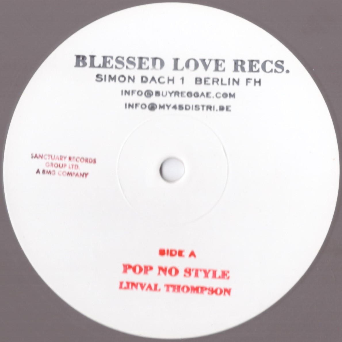 Linval Thompson - Pop No Style (Grey Vinyl) (12")