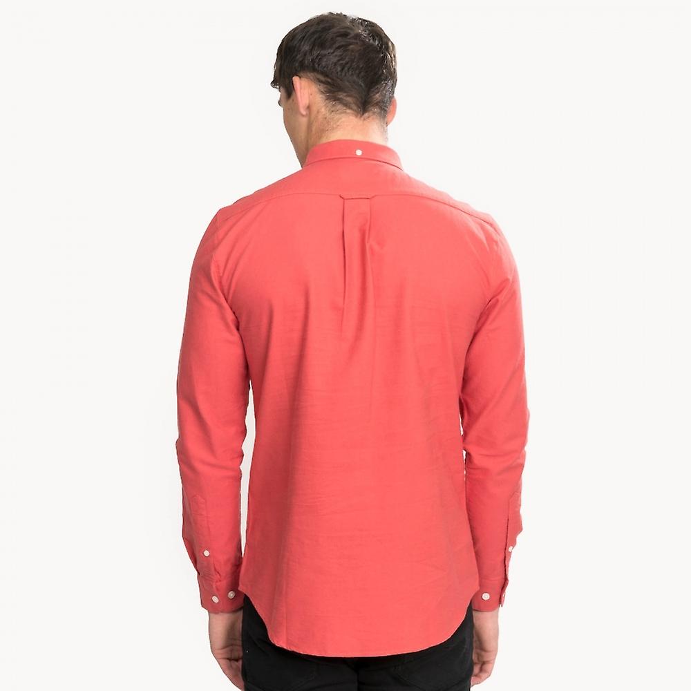 Farah Hemd Brewer Slim Red Coat-M