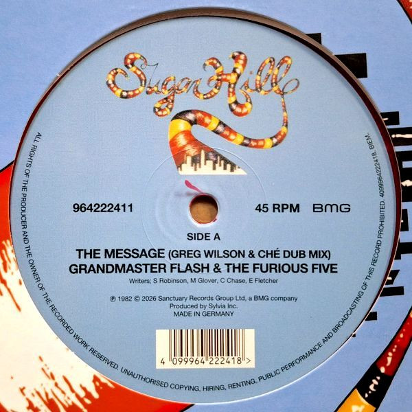 Grandmaster Flash & The Furious Five / The Sugarhill Gang* – The Message / Rapper's Delight  (12")