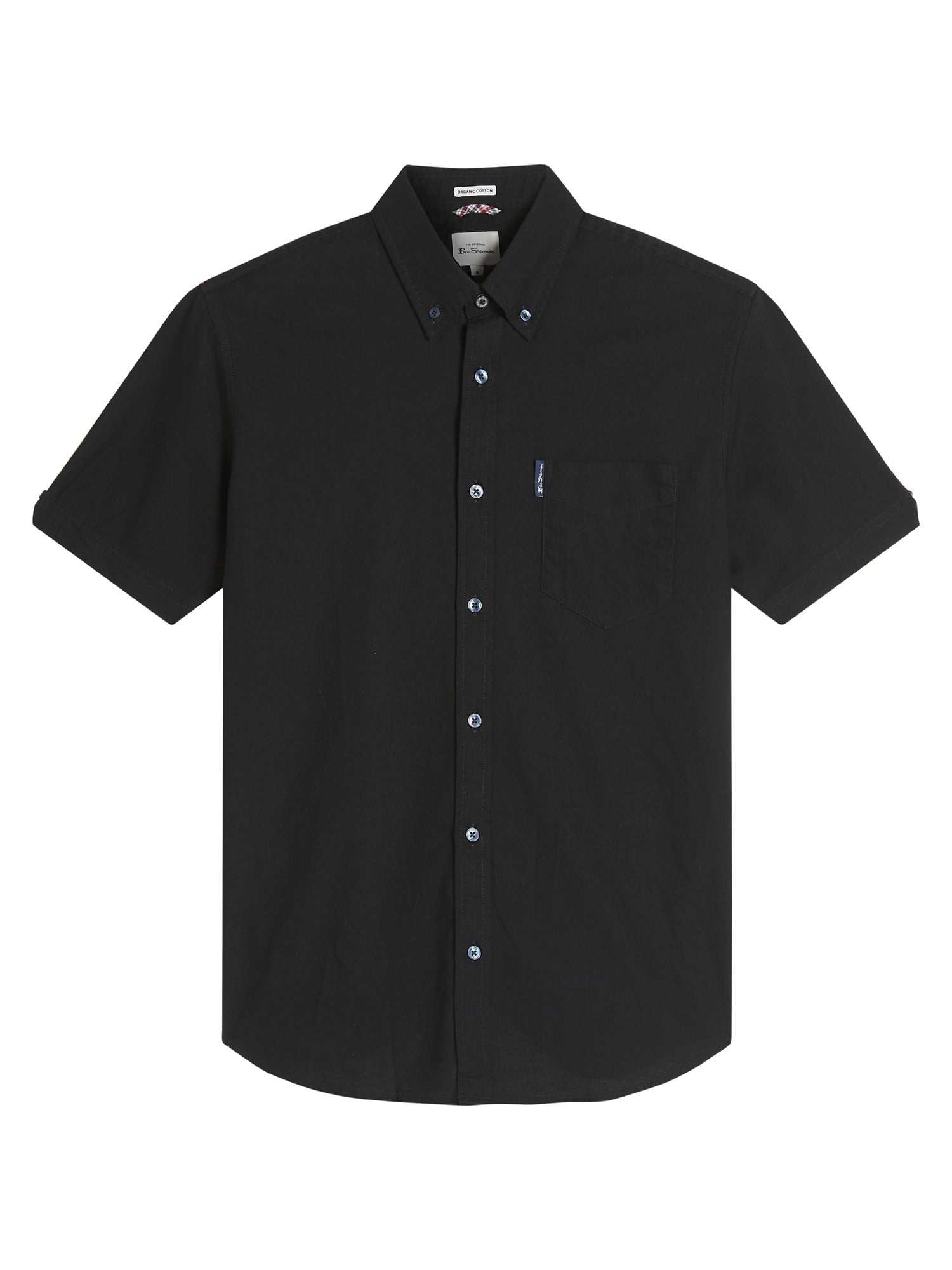 Ben Sherman Short Sleeve Signature Oxford Shirt (Black)