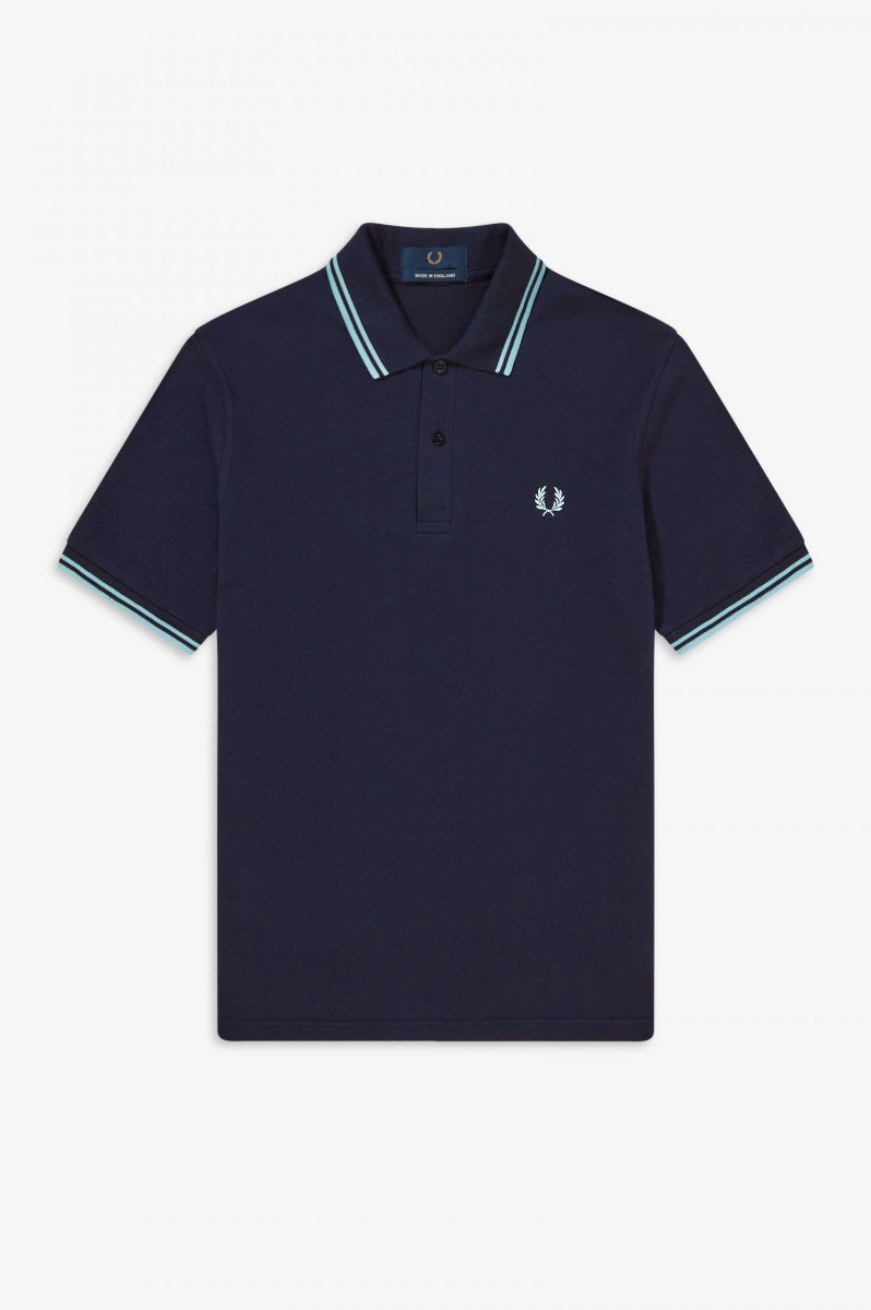 Fred Perry Made in England Twin Tipped Shirt M12 Black/Olive