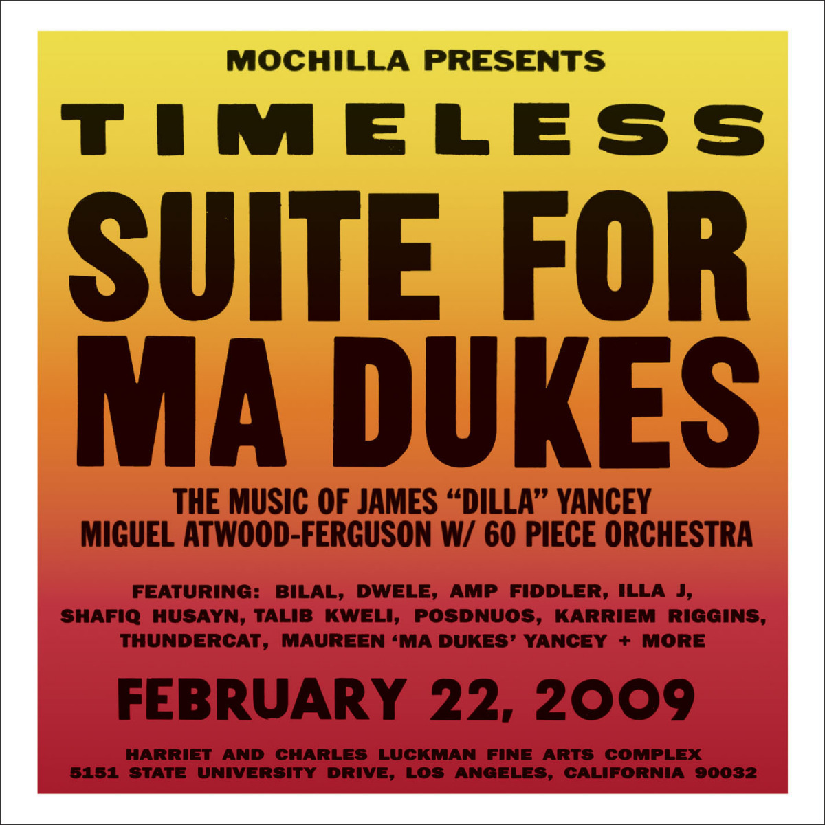 Miguel Atwood-Ferguson - Mochilla Presents Timeless: Suite For Ma Dukes - The Music Of James "Dilla" Yancey (RSD 21) (DOLP)