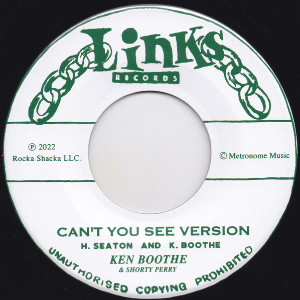 Ken Boothe & Shorty Perry / The Gaylads – Can't You See Version / Aren't You The Guy (7")