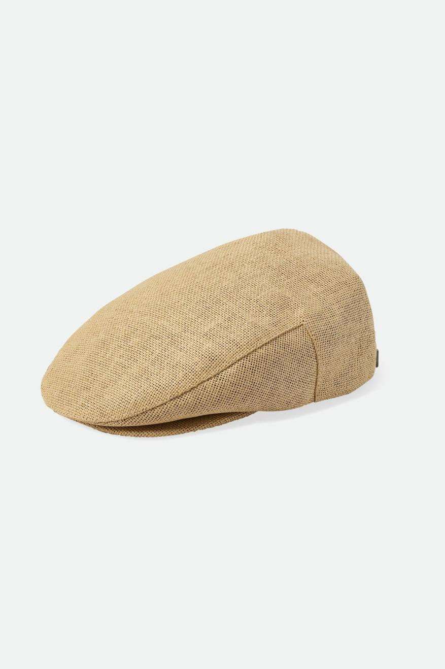 Hooligan Lightweight Flat Cap Natural Straw