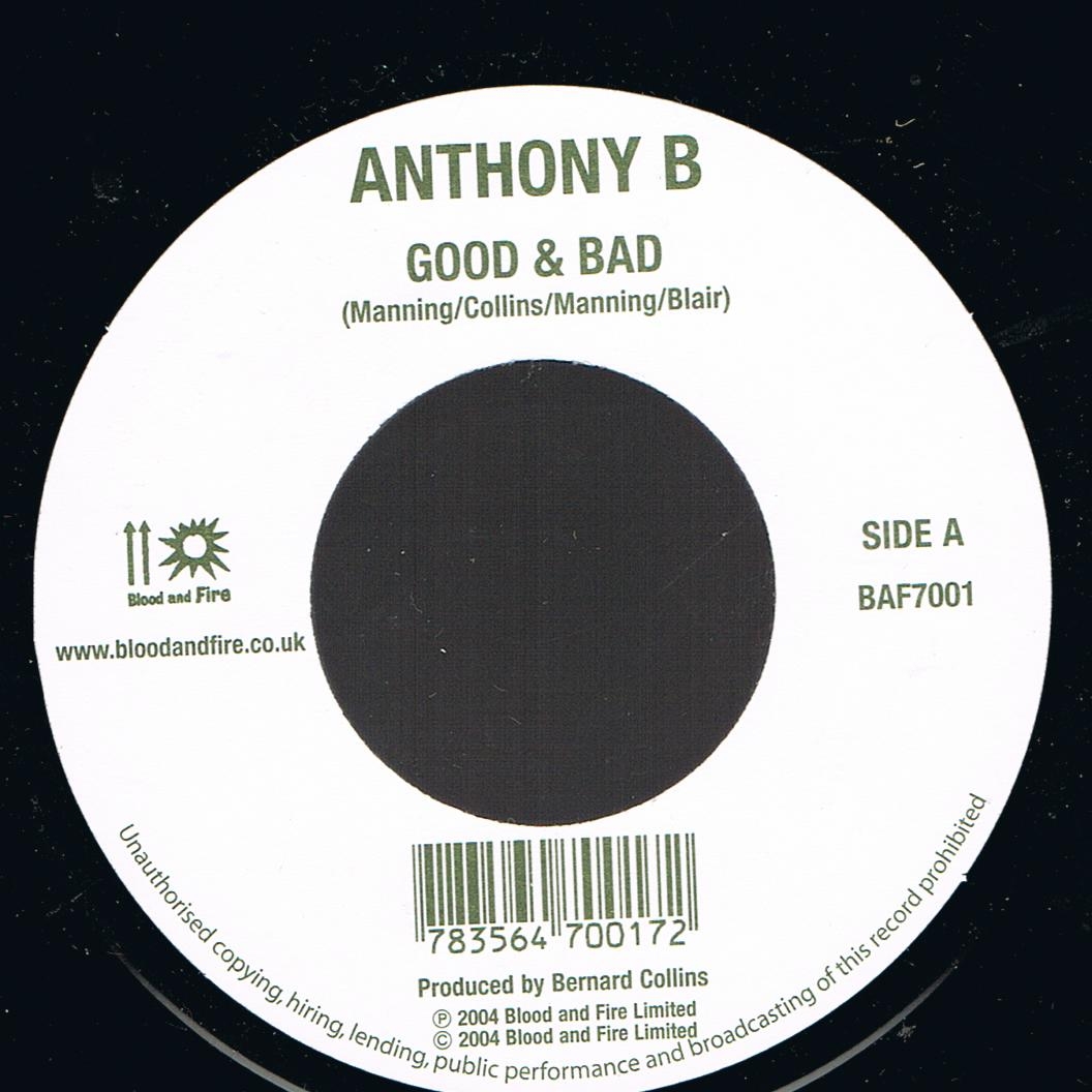 Anthony B - Good & Bad / Luciano - Man Of Jah Order (7")