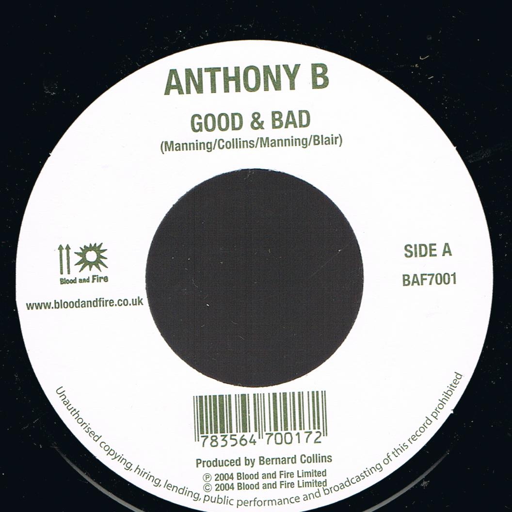 Anthony B - Good & Bad / Luciano - Man Of Jah Order (7")