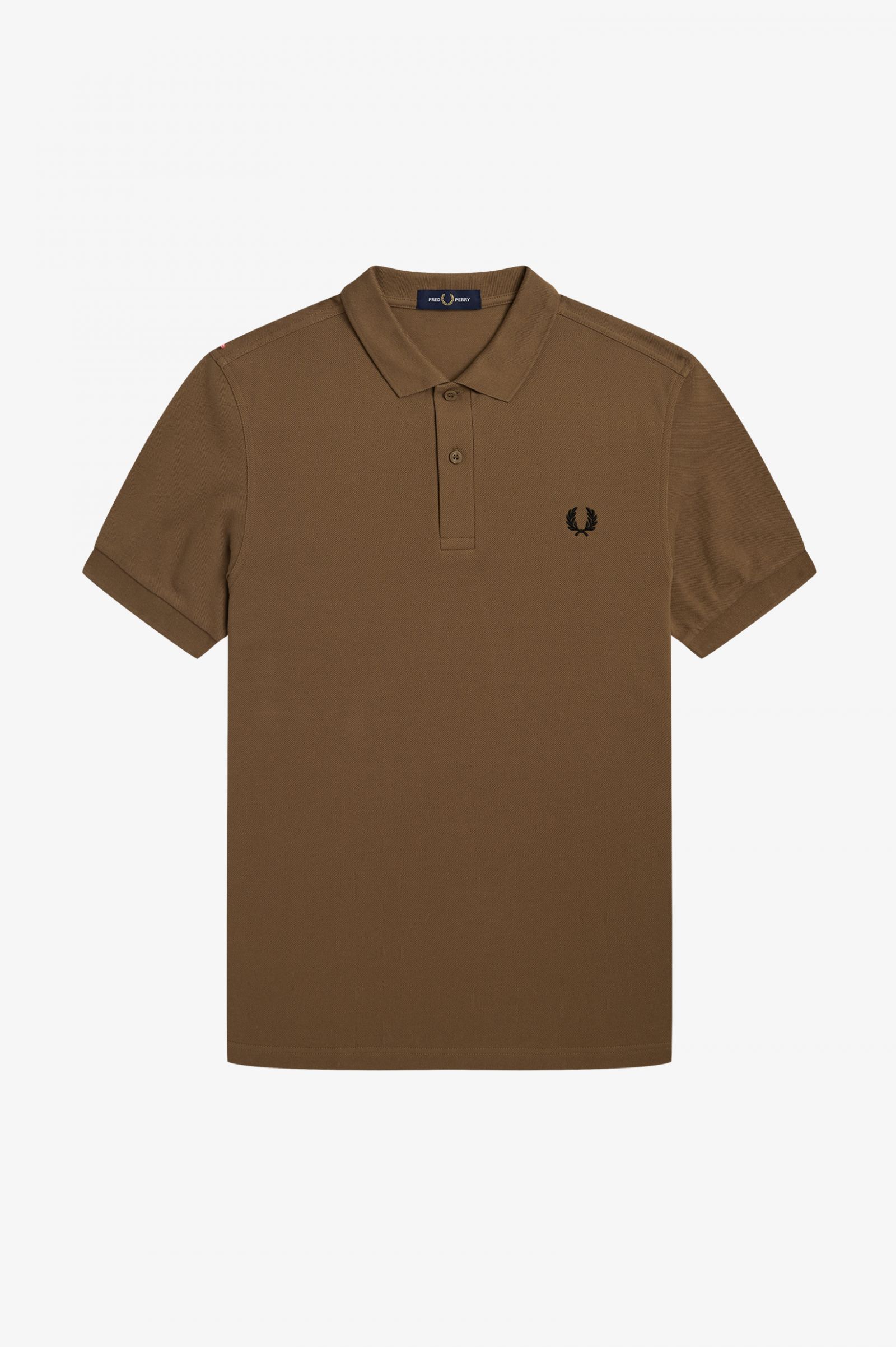 Plain Fred Perry Shirt Shaded Stone