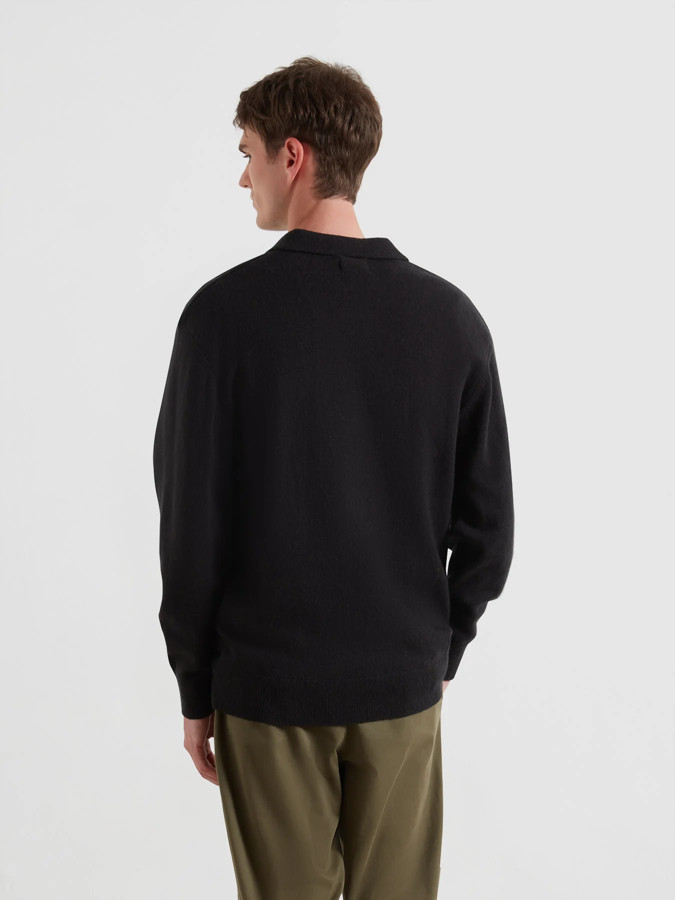 Farah Matson Knitted Polo Shirt (Black)
