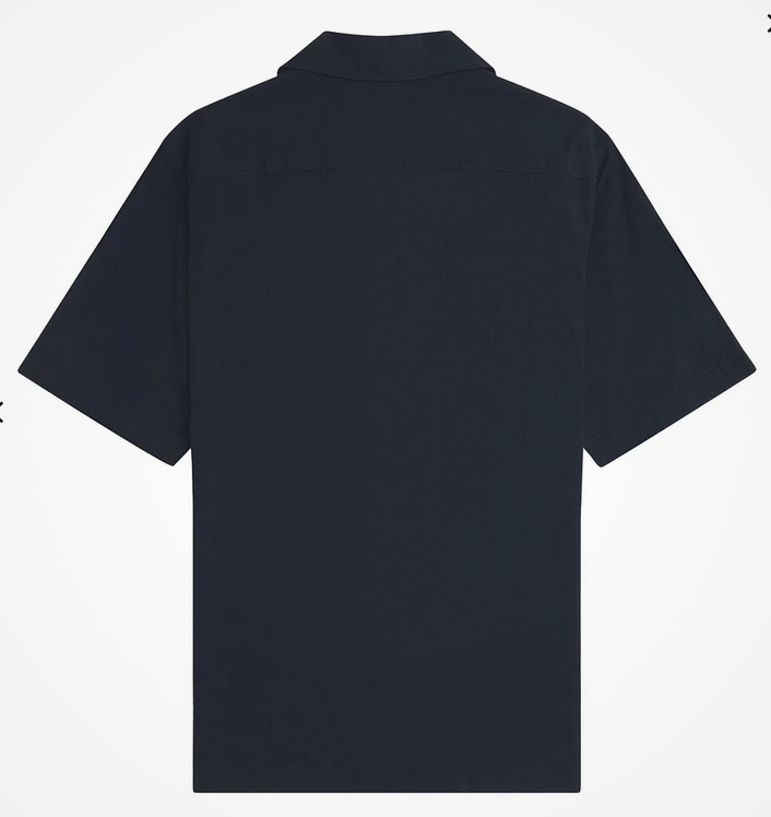 Fred Perry Lghtweight Texture Revere Col in Navy