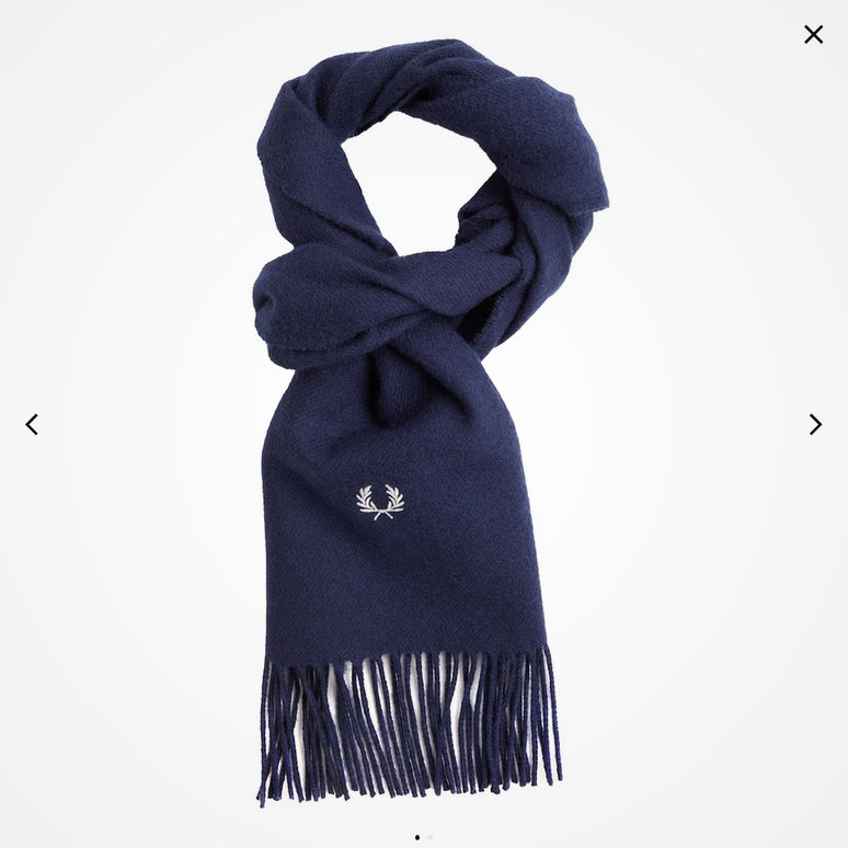 Fred Perry Lambswool Scarf (Navy)