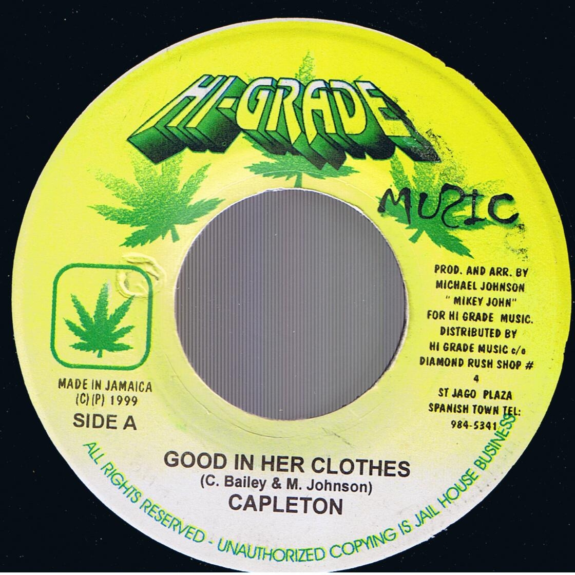 Capleton - Good In Her Clothes / M. Johnson & Fire House Crew - Hotta Fire (7")