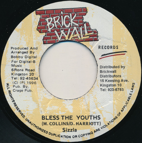 Sizzla – Bless The Youths / Solomon (Version) (7")         