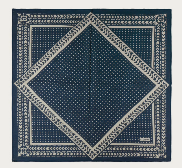 Stetson Abstract Geometric Bandana (Dark Blue)