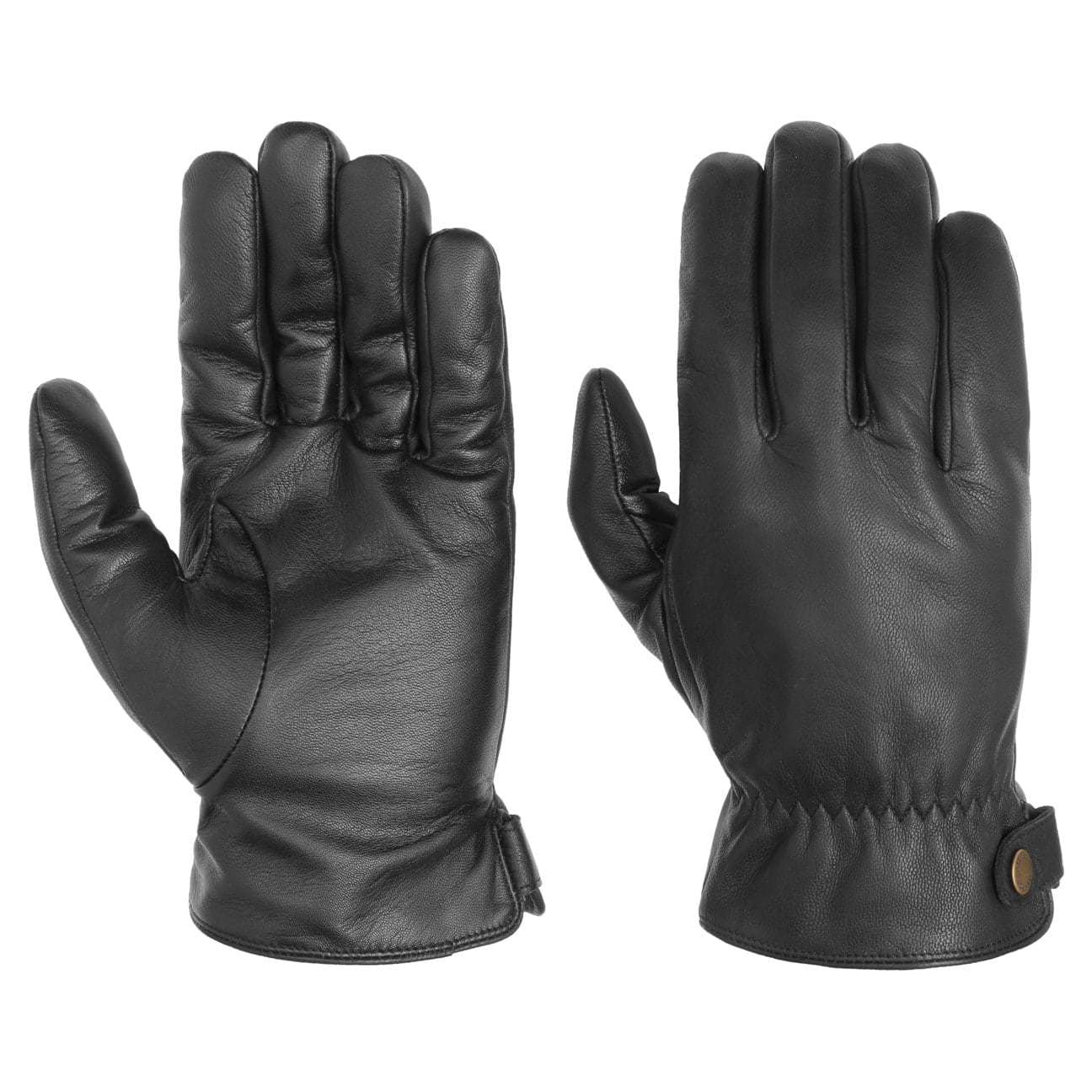 Stetson Conductive Leather Gloves (Black)