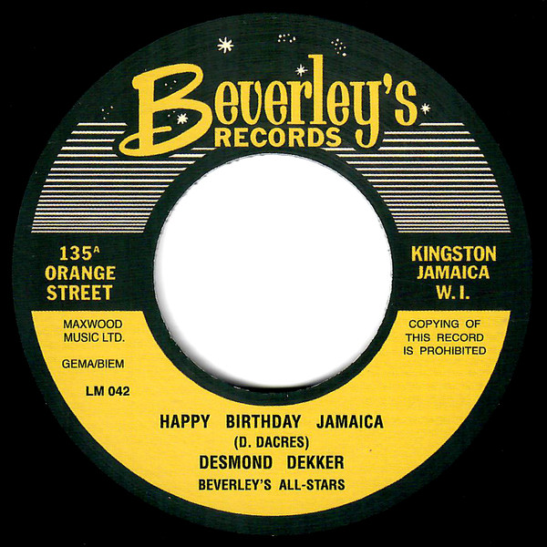 Desmond Dekker - Happy Birthday Jamaica / Sinners, Prepare (7")