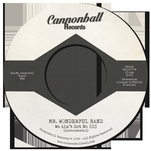 Mr. Wonderful Band - We Ain't Got No Money (7")