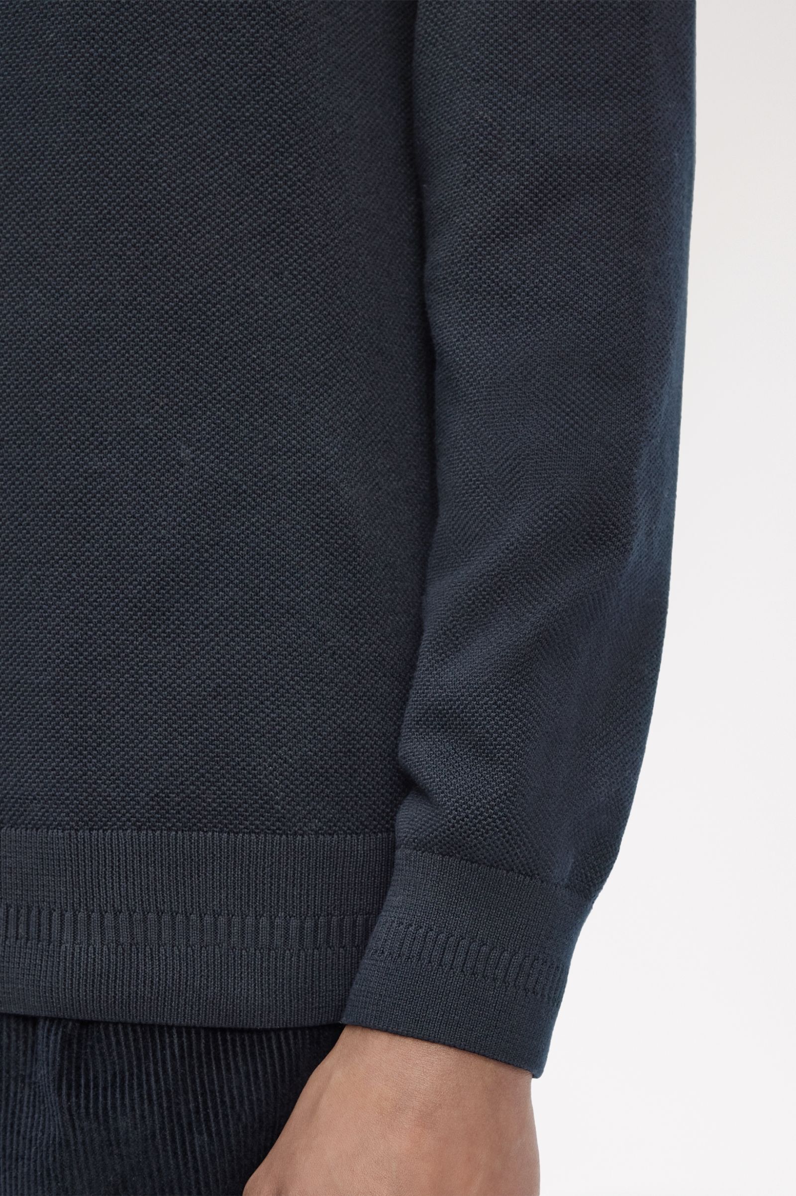 Fred Perry Pique Stitch Jumper (Navy)