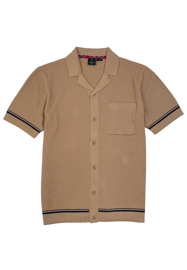Merc Todd Knit Shirt in Coffee