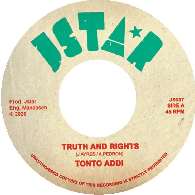 Tonto Addi - Truth And Rights / Manasseh Dub (7")