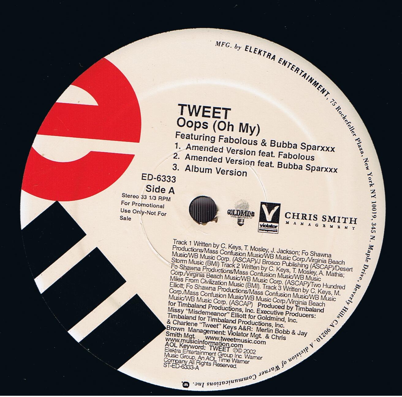 Tweet - Oops (Oh My) (12")