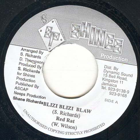 Red Rat – Blizi Blizi Blaw / Black Widow / Version (Mix Cut) (7")          
