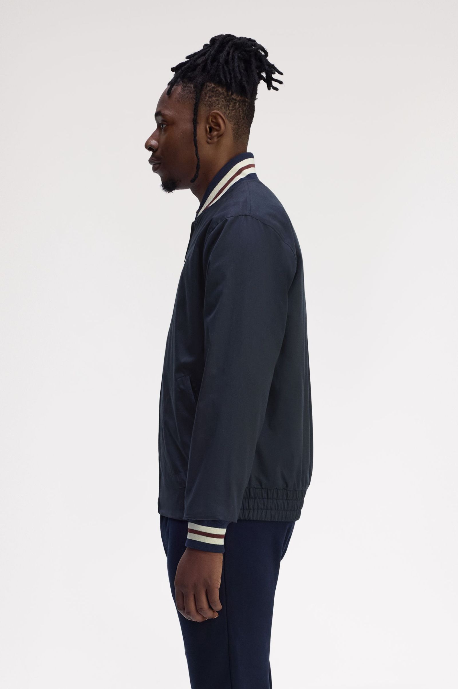 Fred Perry Twill Tennis Bomber Jacket (Navy)