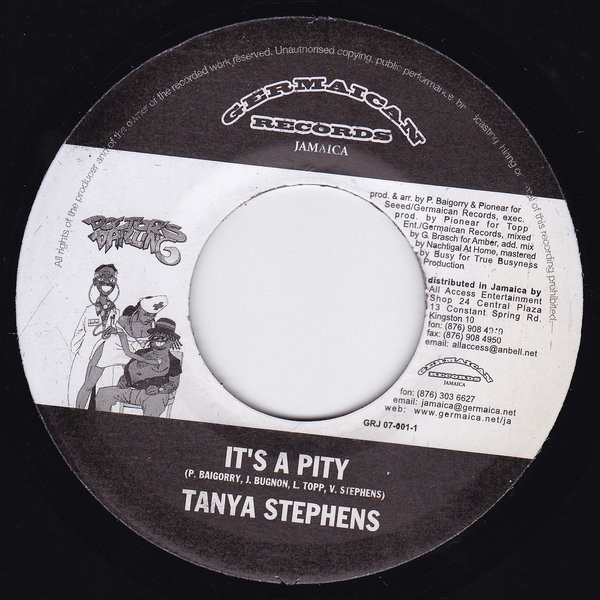 Tanya Stephens – It's A Pity / Seeed–	Doctor's Darling (Version) (7")         