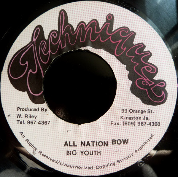 Big Youth - All Nation Bow / Version (7")