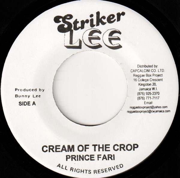 Prince Far I - Cream Of The Crop / Lester Sterling - Spring Fever Rock (7")