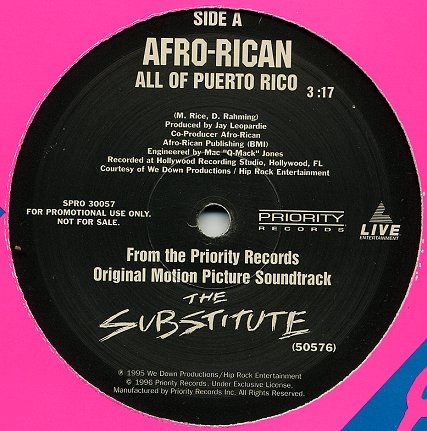 Afro Rican - All Of Puerto Rico (12")