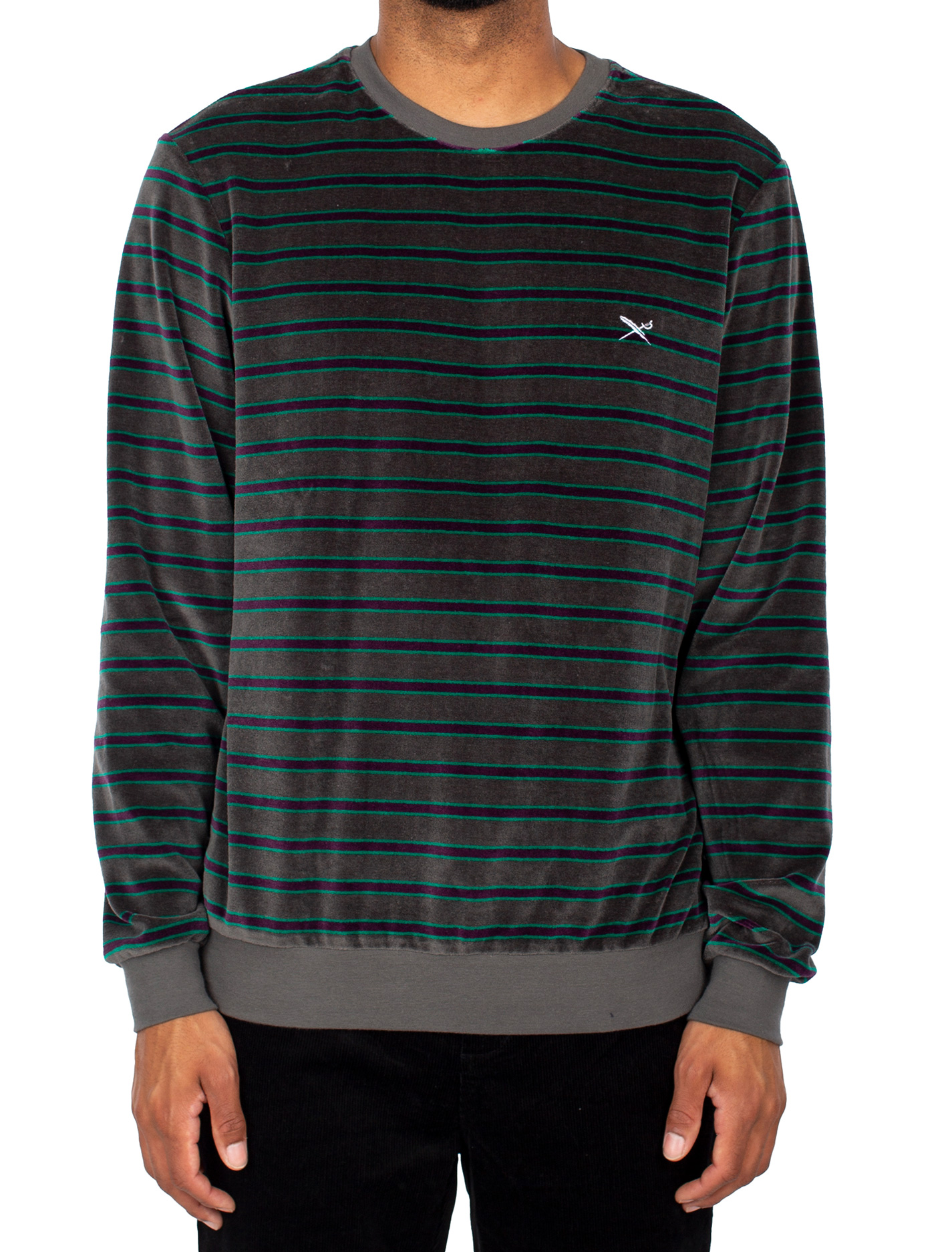 Iriedaily Bomasar Retro Crew in Anthracite