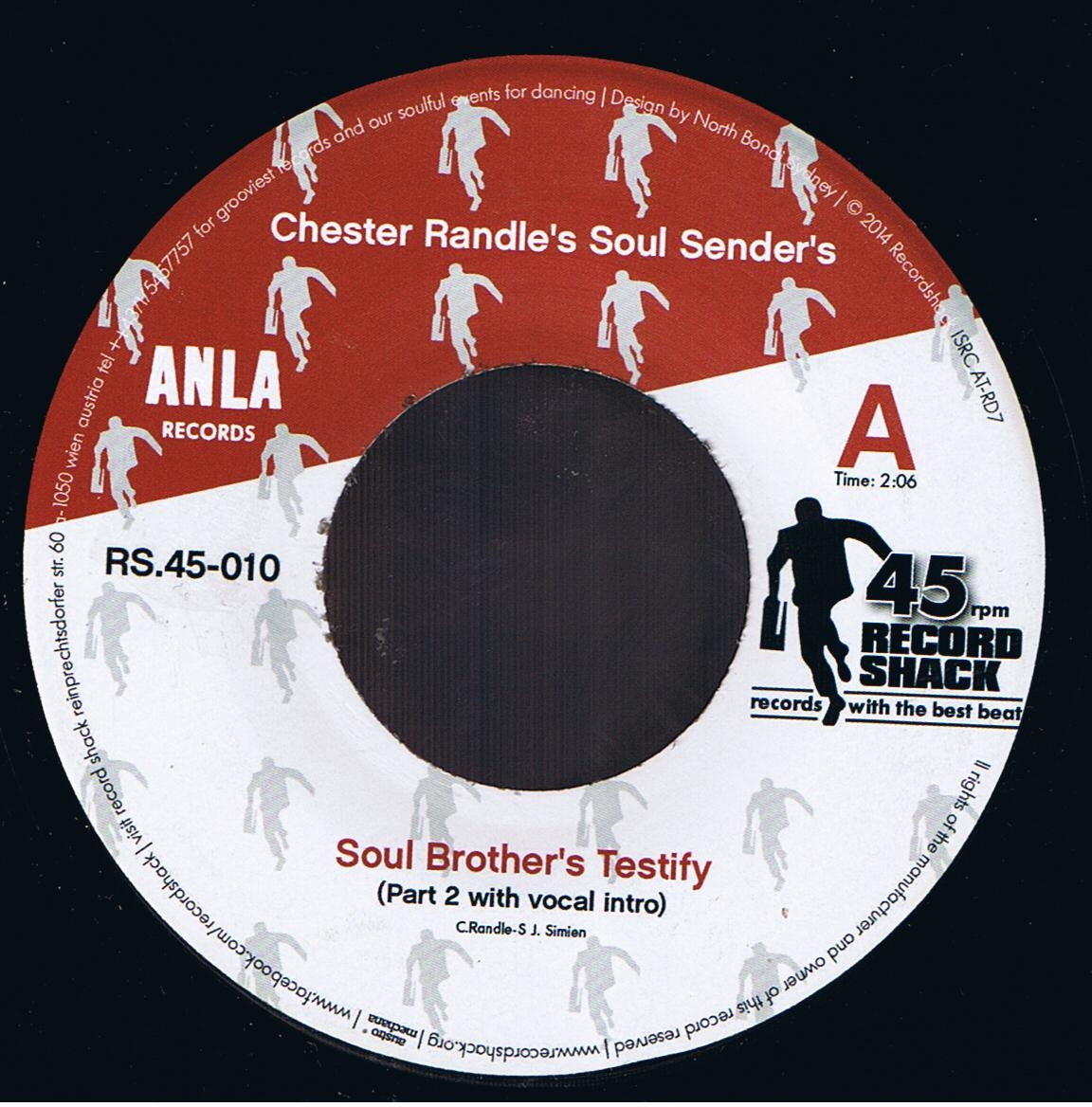 Chester Randle's Soul Sender's - Soul Brother's Testify(Pt 1) / (Pt 2) (7")