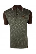 Trojan Diamond Panel Polo (Chocolate) TR/9028