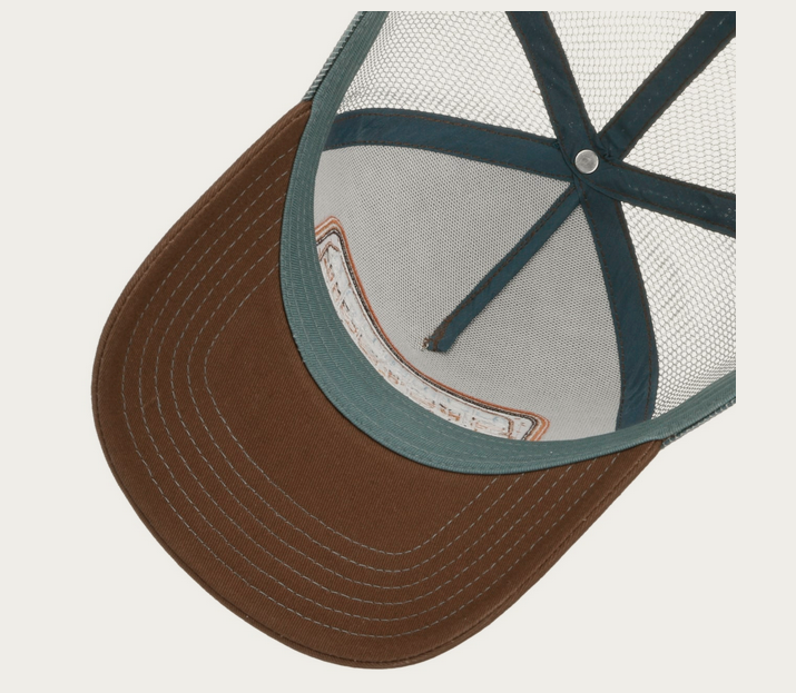 Stetson American Heritage Patch Trucker Cap in Blue-Grey 