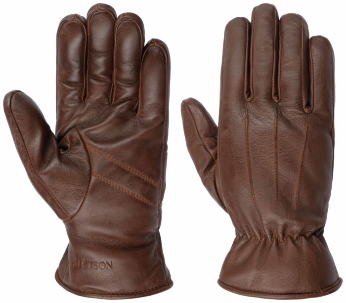 Stetson Sheepskin Gloves in Brown