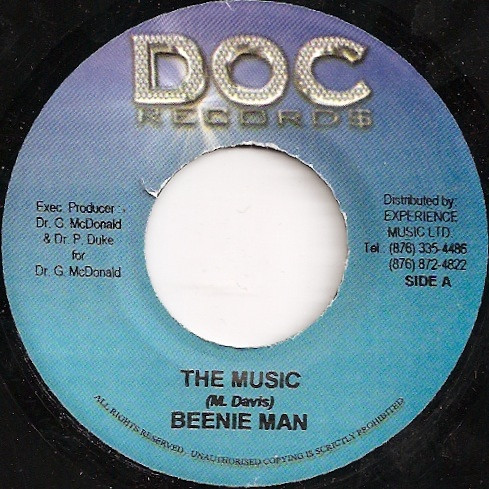 Beenie Man – The Music / Ricardo Suave–	Hey Sexy (7")  