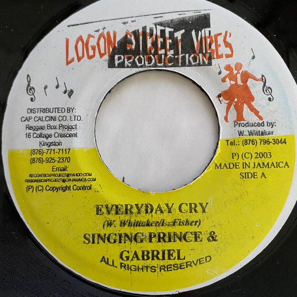 Singing Prince / Gabriel - Everyday Cry (7'')