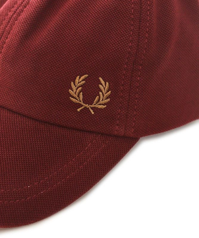 Fred Perry Pique Classic Cap in Oxblood/Shadestone 