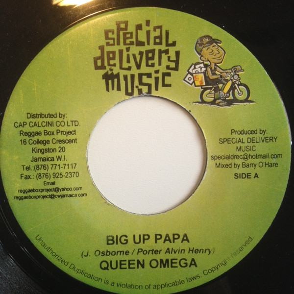 Queen Omega – Big Up Papa / Bost &  & Bim - Dis Ya Time Riddim (7")      