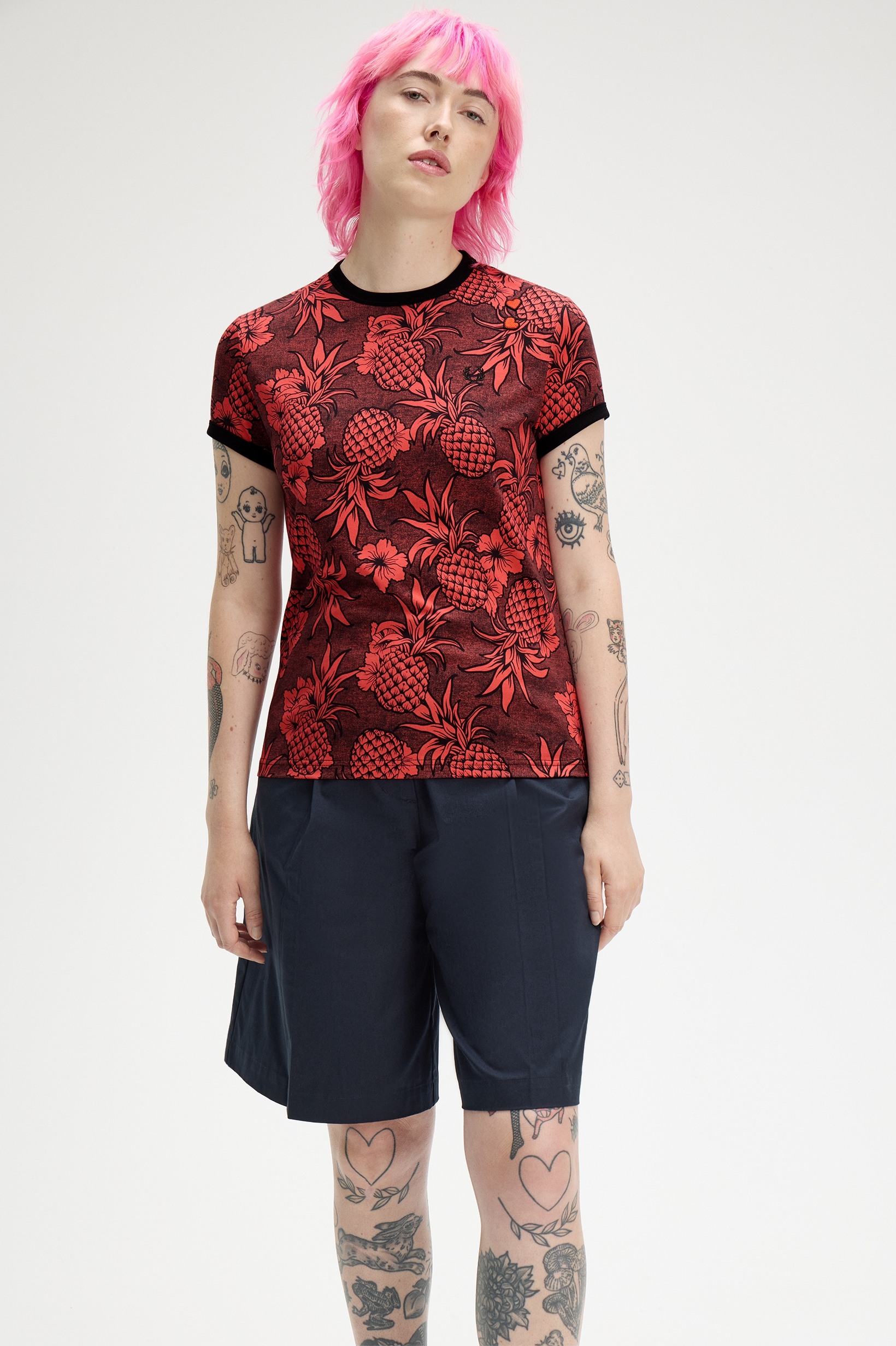Fred Perry Amy Winehouse Printed T-Shirt