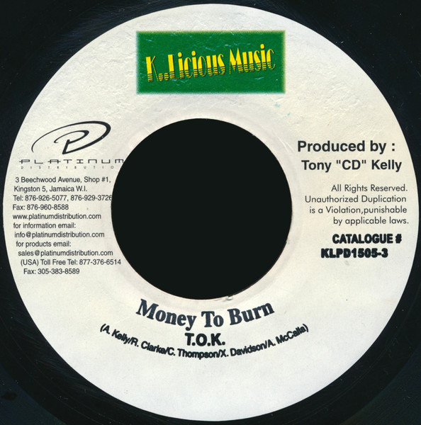 T.O.K. – Money To Burn / Buy Out (Mega Mix) (7")       