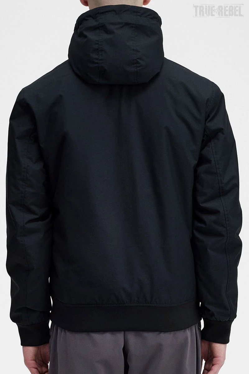Fred Perry Hooded Brentham Jacket in Black