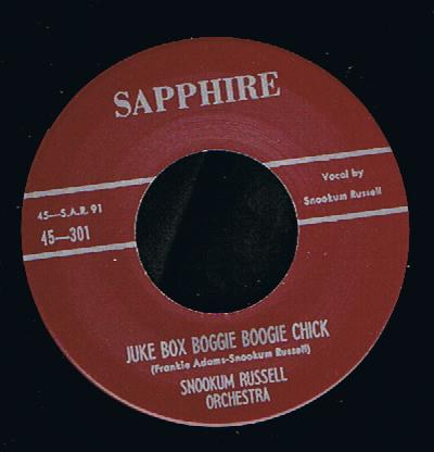 Snookum Russell Orchestra - Juke Box Boggie Boogie Chick (7")