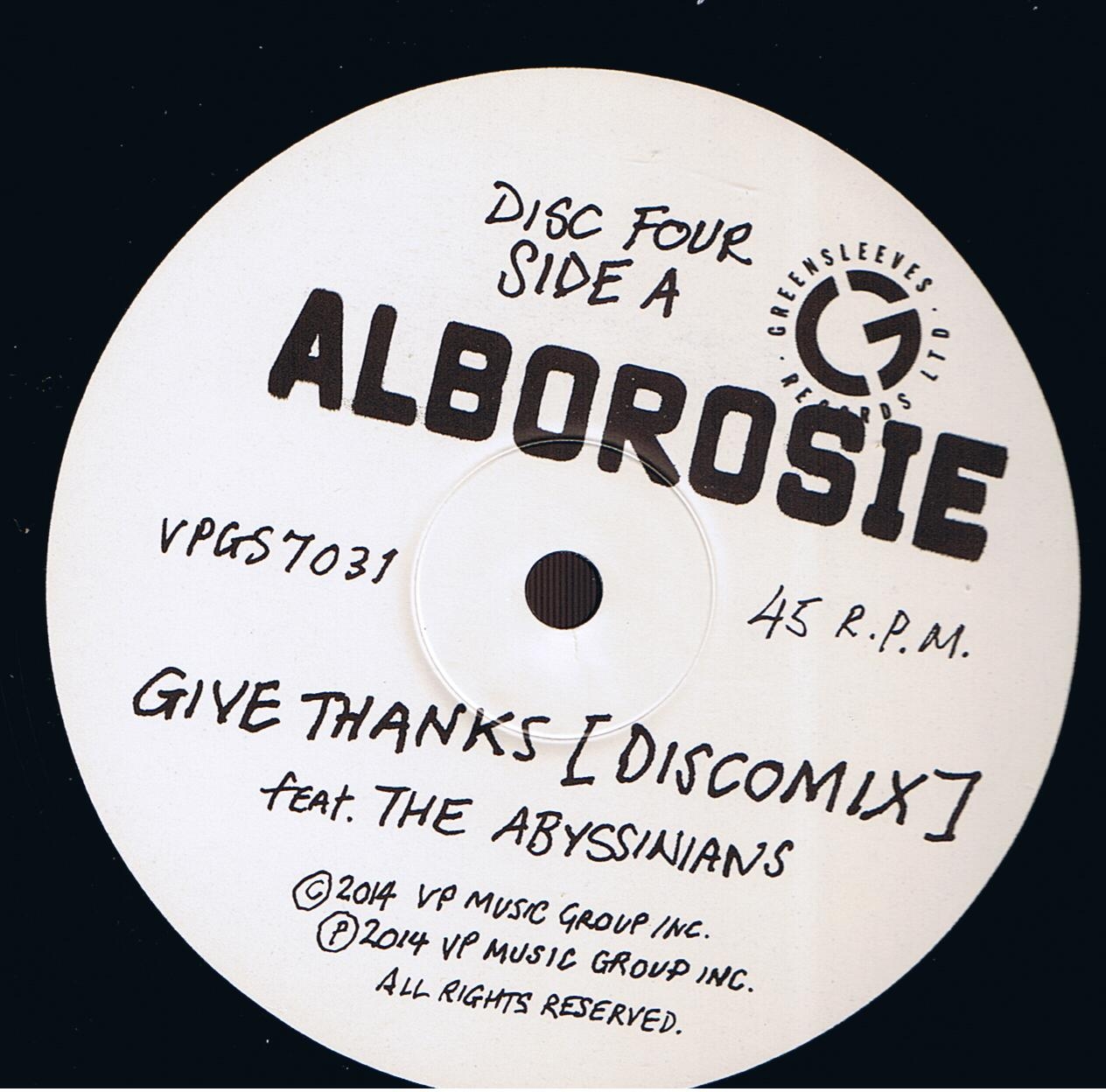 Alborosie - Give Thanks / Alborosie - Warrior (10")