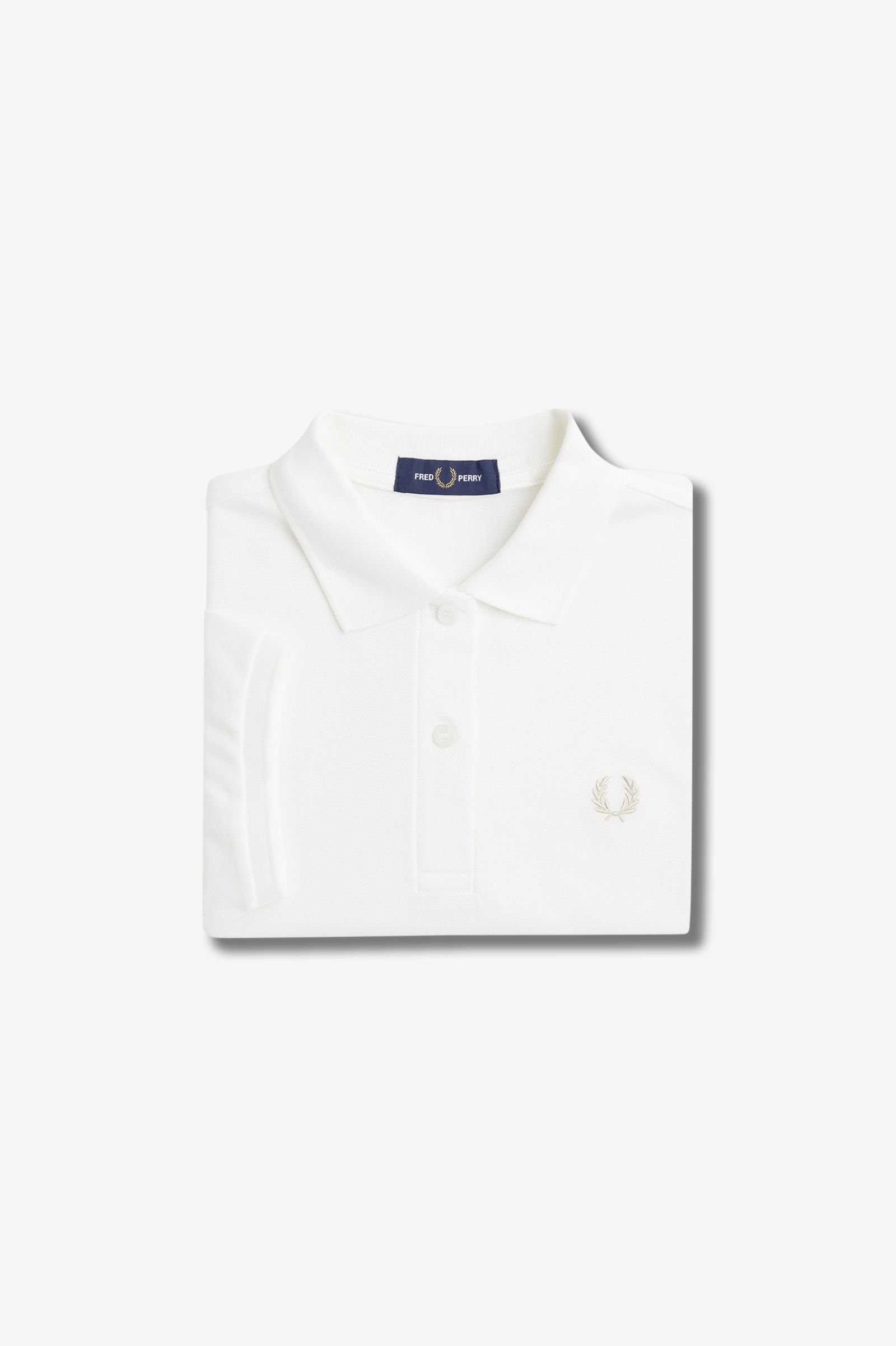 Fred Perry Damen Plain Polo Shirt (Snow White)