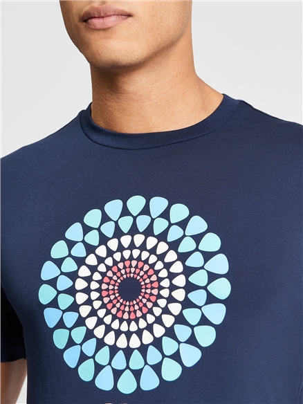 Ben Sherman Short Sleeve Plectrum Target T-Shirt (Dark Navy)