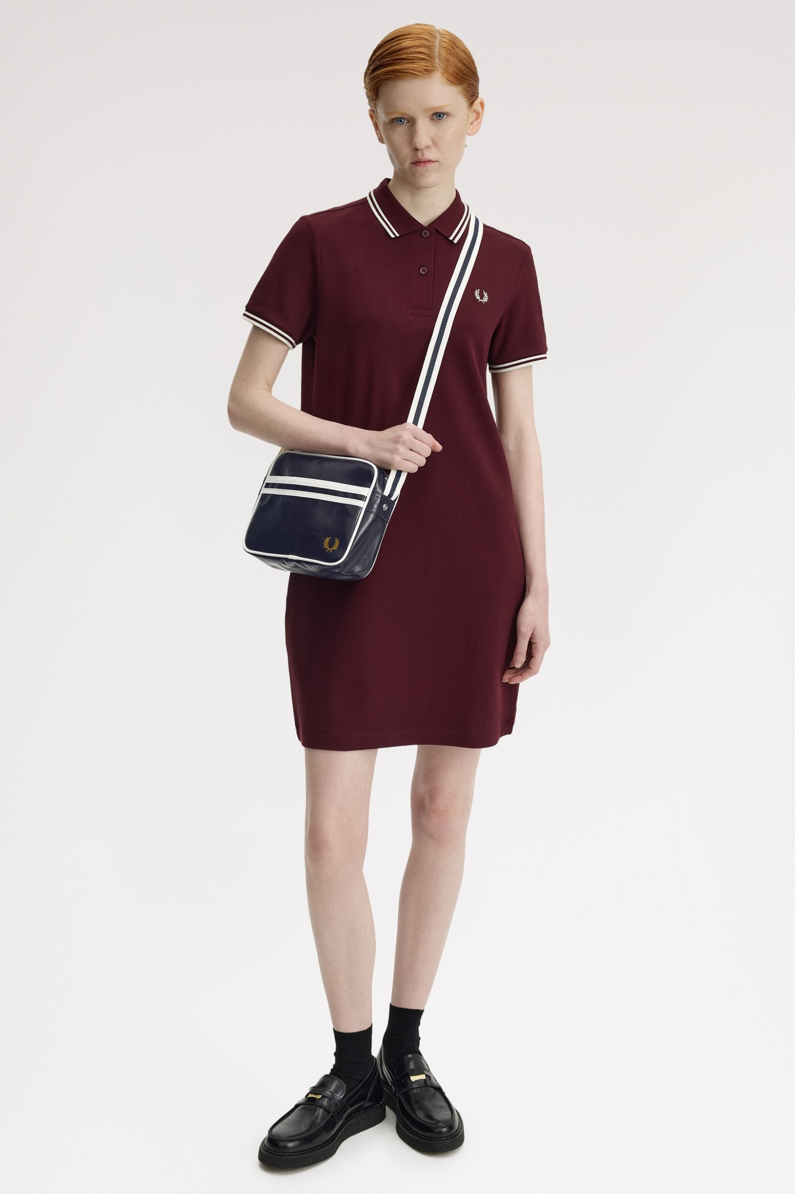 Fred Perry Classic Mini Shoulder Bag (Navy/Ecru)