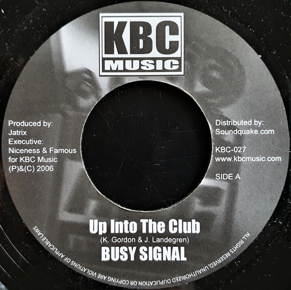 Busy Signal / Voicemail – Up Into The Club / Fine Girl (7'')