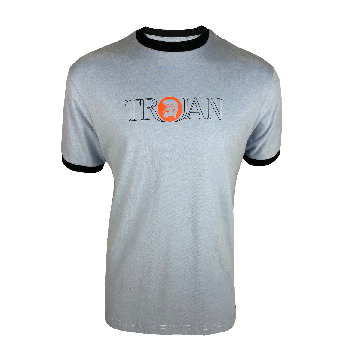 Trojan Outline Logo Tee Sky
