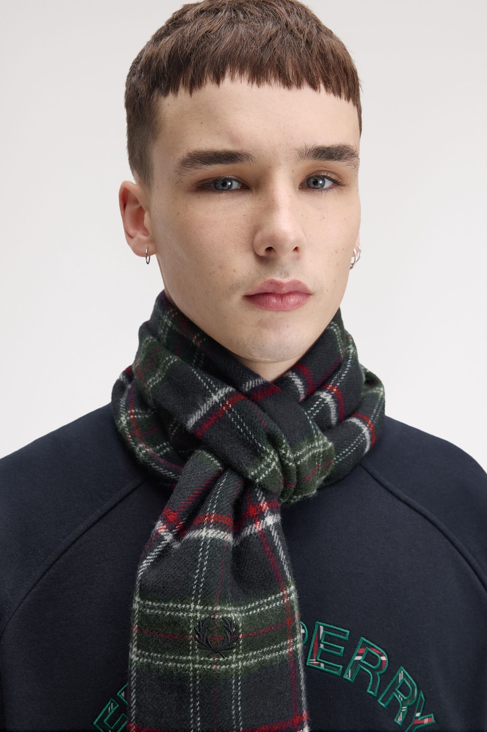 Fred Perry Lambswool Scarf (FP Tartan)